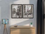Premium Aluminum Floating Canvas Picture Frames - Brushed Antique Brass - Image 6