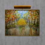 Premium Aluminum Floating Canvas Picture Frames - Brushed Antique Brass - Image 7