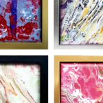 Premium Aluminum Floating Canvas Picture Frames - Brushed Antique Brass