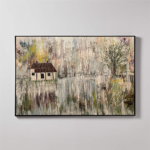 Premium Aluminum Floating Canvas Picture Frames - Brushed Antique Brass - Image 5