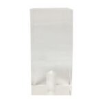 Rectangular Clear Lucite Lamp Finial for Lamp Shade 2 Inch