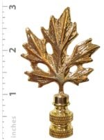 Maple Leaf Design Lamp Finial for Lamp Shade 3 Inch Multiple Finishes - Image 4
