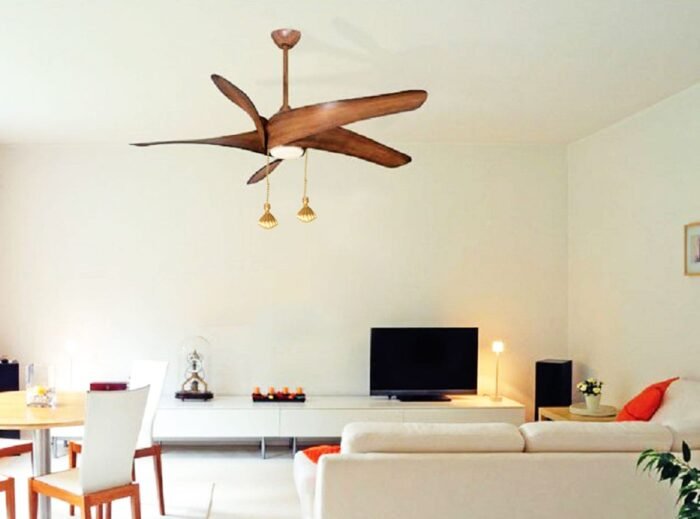 Ceiling Fan Pull Chain with Seashell Finial  Polished Brass - Image 3