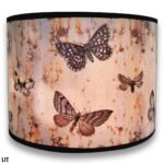 Butterfly Print Handmade Lamp Shade, 10 x 10 x 8 - Image 2