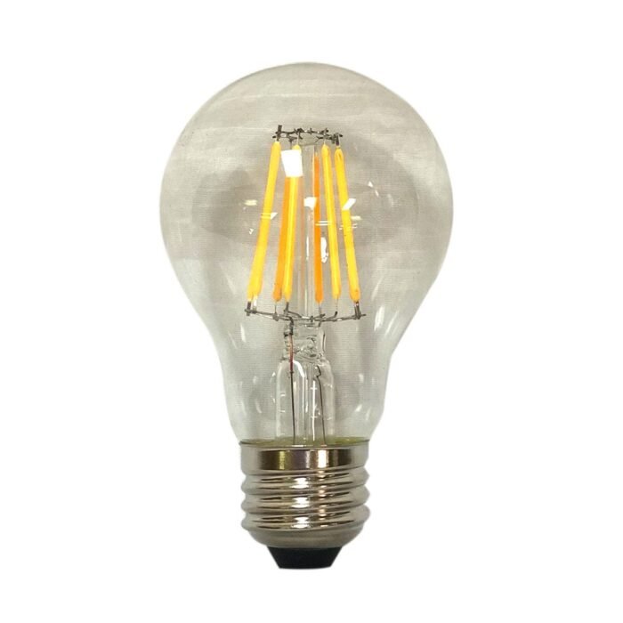 Royal Designs 6 Pack Decorative Clear Indoor or Outdoor A60 Edison E26 Medium Base Dimmable LED Light Bulbs - Image 2