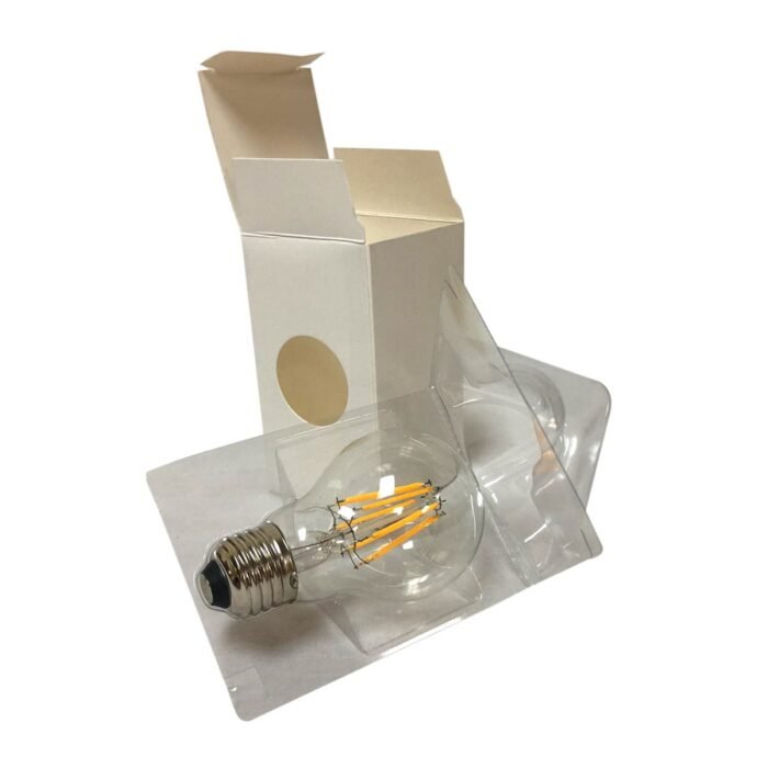 Royal Designs 6 Pack Decorative Clear Indoor or Outdoor A60 Edison E26 Medium Base Dimmable LED Light Bulbs - Image 4