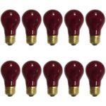 Royal Designs Long Life Decorative 15-Watt A-15 130V RED Light Bulb