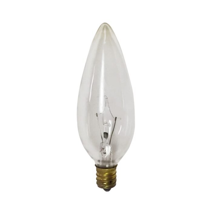 Royal Designs 25 Pack Candelabra Incandescent Light Bulbs 40-Watt CLEAR E12 130V - Image 2
