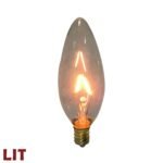 Royal Designs 25 Pack Candelabra Incandescent Light Bulbs 40-Watt CLEAR E12 130V - Image 3