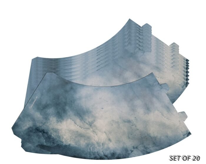 Royal Designs Blue Sky Vellum Paper Wine Glass Tea Light Shade - Party Centerpiece - Set of 20 - Image 3