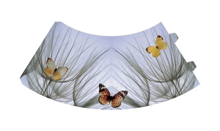 Royal Designs Orange Butterfly on Beach Grass Vellum Paper Wine Glass Tea Light Shade - Party Centerpiece - Set of 20 - Image 4