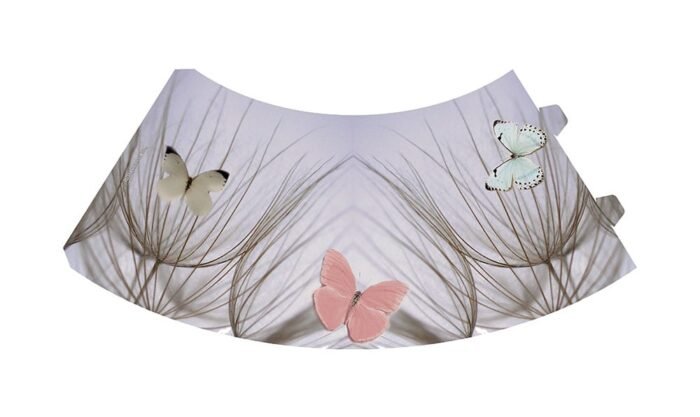 Royal Designs Pink Butterfly on Beach Grass Vellum  Paper Wine Glass Tea Light Shade - Party Centerpiece - Set of 20 - Image 4