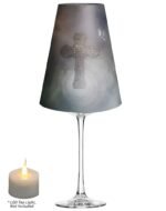 Royal Designs Cross & Dove Vellum Paper Wine Glass Tea Light Shade - Party Centerpiece - Set of 20 - Image 2