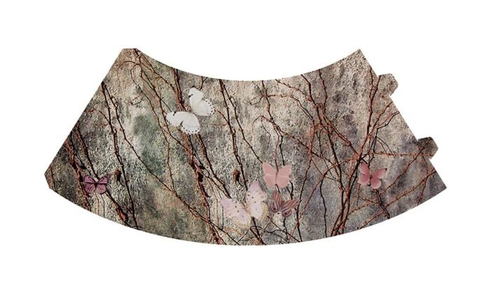 Royal Designs Butterfly in Nature Vellum Paper Wine Glass Tea Light Lampshade - Party Centerpiece - Set of 20 - Image 4