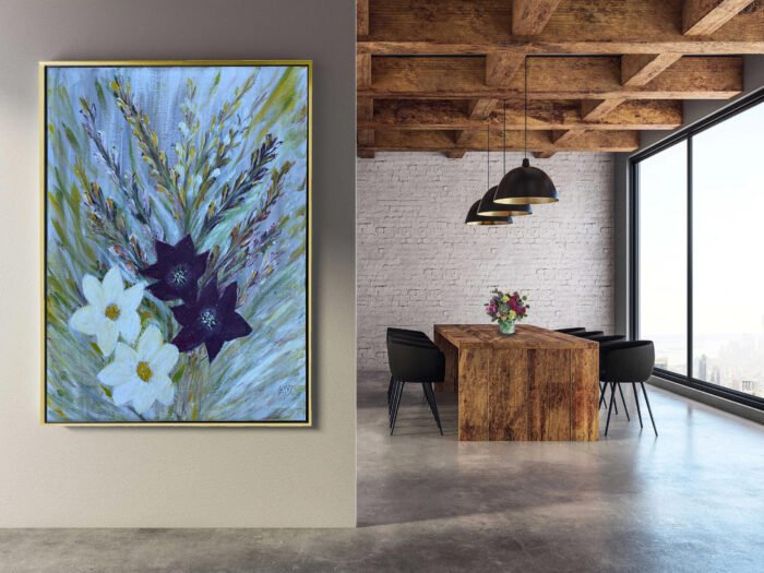 Premium Aluminum Floating Canvas Picture Frames From Sizes 8 x 8 to 60 x 60, Brushed Silver - Image 9