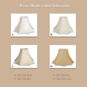 Eight Sided Top Bottom Bell Lamp Shade