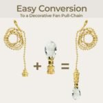 Diamond Swiss Cut Clear K9 Crystal 3 Inch Lamp Finial for Lamp Shade, Polished Brass Base, Multiple Sizes - Image 4