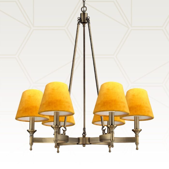 Royal Designs, Inc. Clip On Chandelier Shade Velvet Fabric - Image 5