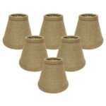 Royal Designs, Inc. Hardback Empire Chandelier Basic Shade Burlap, 3 x 6 x 4.5 - Image 4
