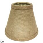 Royal Designs, Inc. Hardback Empire Chandelier Basic Shade Burlap, 3 x 6 x 4.5 - Image 3
