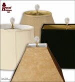 Rounded Scallop 3" Lamp Finial Clear Faceted Crystal with Polished Brass Base, 2 Sizes - Image 3