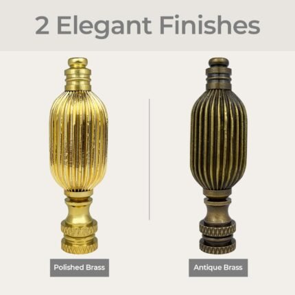 Button Lamp Finial Finishes