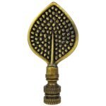 Birch Leaf Lamp Finial for Lamp Shade 3 Inch Multiple Finishes - Image 3