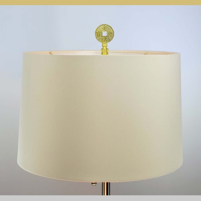 Asian Symbols Lamp Finial for Lamp Shade 2.25 Inch Multiple Finishes - Image 4