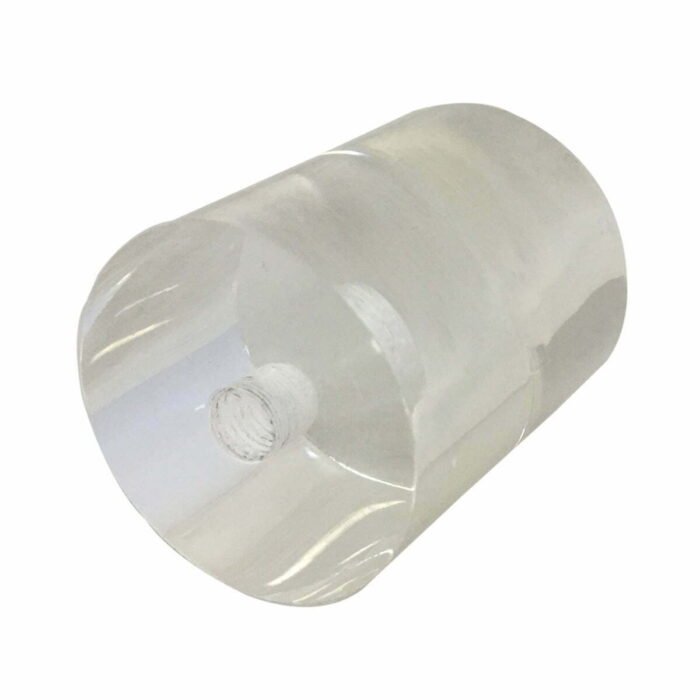 Short Cylinder Clear Lucite Lamp Finial for Lamp Shade 1.5 Inch - Image 2