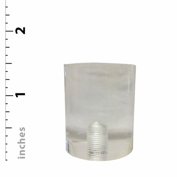 Short Cylinder Clear Lucite Lamp Finial for Lamp Shade 1.5 Inch - Image 3