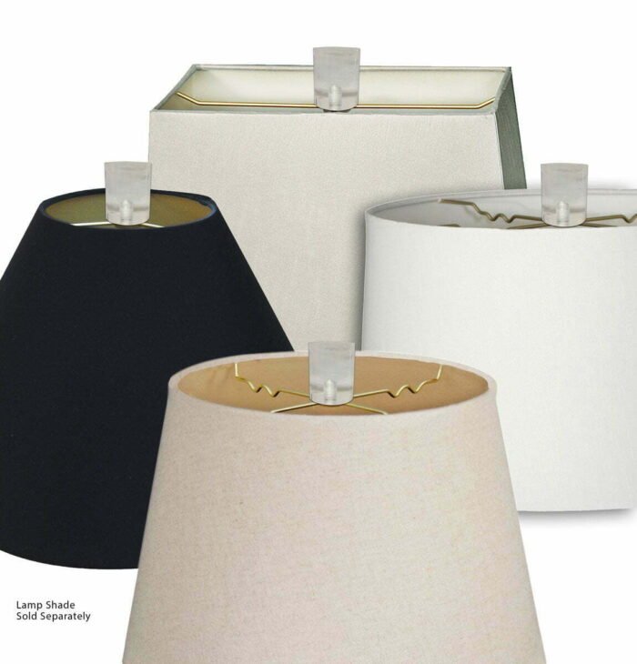 Short Cylinder Clear Lucite Lamp Finial for Lamp Shade 1.5 Inch - Image 4