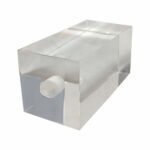 Rectangular Clear Lucite Lamp Finial for Lamp Shade 2 Inch - Image 2