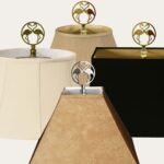 Kissing Flamingos Finials on Lampshades Variations