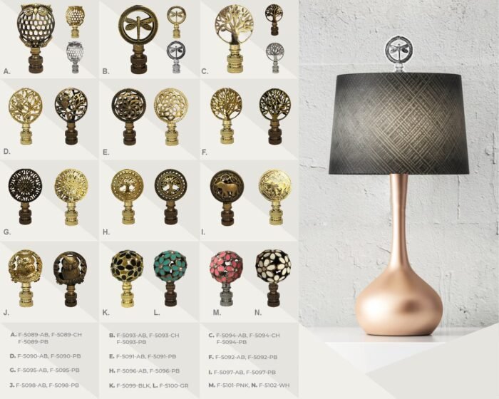 Royal Designs, Inc. Decorative Glamorous Daisies Lamp Finial for Lamp Shade 2.5 Inch Multiple Colors - Image 3