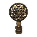Decorative Lustering Lotus Lamp Finial for Lamp Shade 2 Inch Multiple Finishes - Image 3