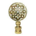 Decorative Lustering Lotus Lamp Finial for Lamp Shade 2 Inch Multiple Finishes - Image 2