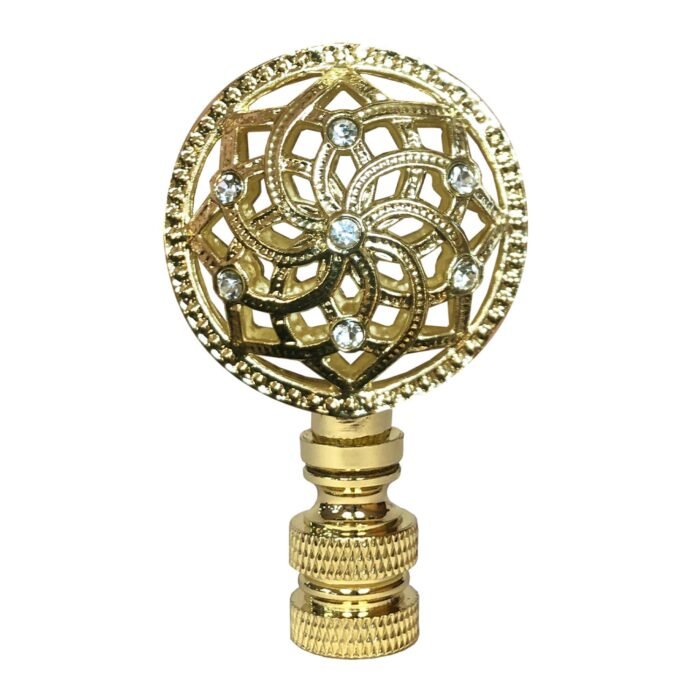 Decorative Lustering Lotus Lamp Finial for Lamp Shade 2 Inch Multiple Finishes - Image 2