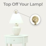 Decorative Lustering Lotus Lamp Finial for Lamp Shade 2 Inch Multiple Finishes - Image 6