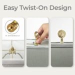 Decorative Lustering Lotus Lamp Finial for Lamp Shade 2 Inch Multiple Finishes - Image 8