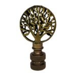 Decorative Abundant Tree Finial for Lamp Shade - 2.5 Inch Height - Multiple Finishes - Image 2