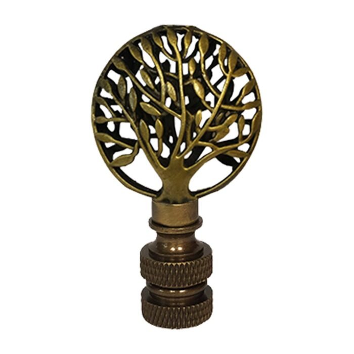Decorative Abundant Tree Finial for Lamp Shade - 2.5 Inch Height - Multiple Finishes - Image 2