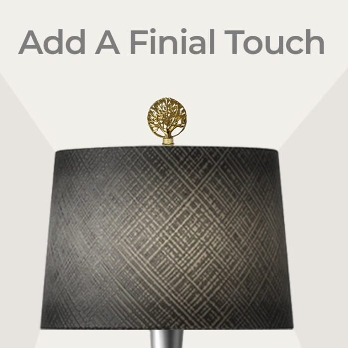 Decorative Abundant Tree Finial for Lamp Shade - 2.5 Inch Height - Multiple Finishes - Image 5