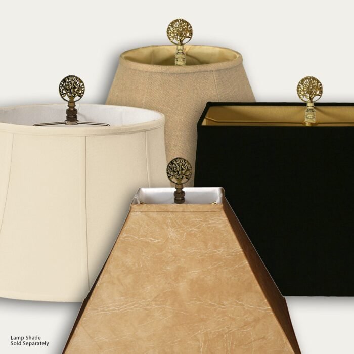Decorative Abundant Tree Finial for Lamp Shade - 2.5 Inch Height - Multiple Finishes - Image 7