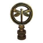 Decorative Hovering Dragonfly Finial for Lamp Shade - 2.5 Inch Height - Multiple Finishes - Image 4