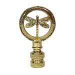Decorative Hovering Dragonfly Finial for Lamp Shade - 2.5 Inch Height - Multiple Finishes - Image 3
