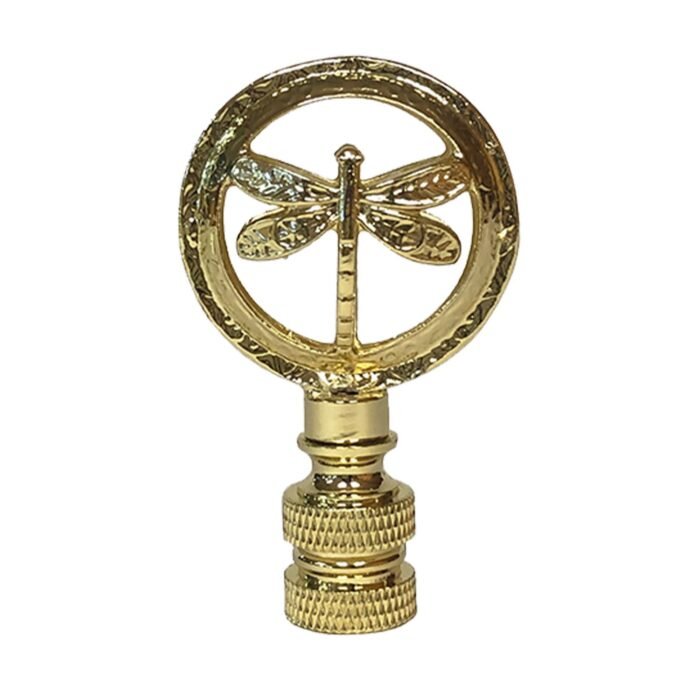 Decorative Hovering Dragonfly Finial for Lamp Shade - 2.5 Inch Height - Multiple Finishes - Image 3