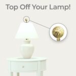 Decorative Boho Elephant Lamp Finial for Lamp Shade 2.5 Inch Multiple Finishes - Image 4