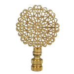 Traditional European Filigree Lamp Finial for Lamp Shade 3 Inch Multiple Finishes - Image 2