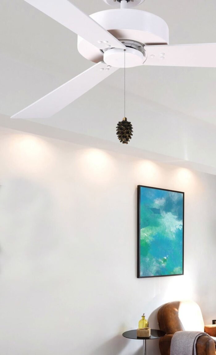 Ceiling Fan Pull Chain with Pine Cone Finial Antique Brass - Image 4