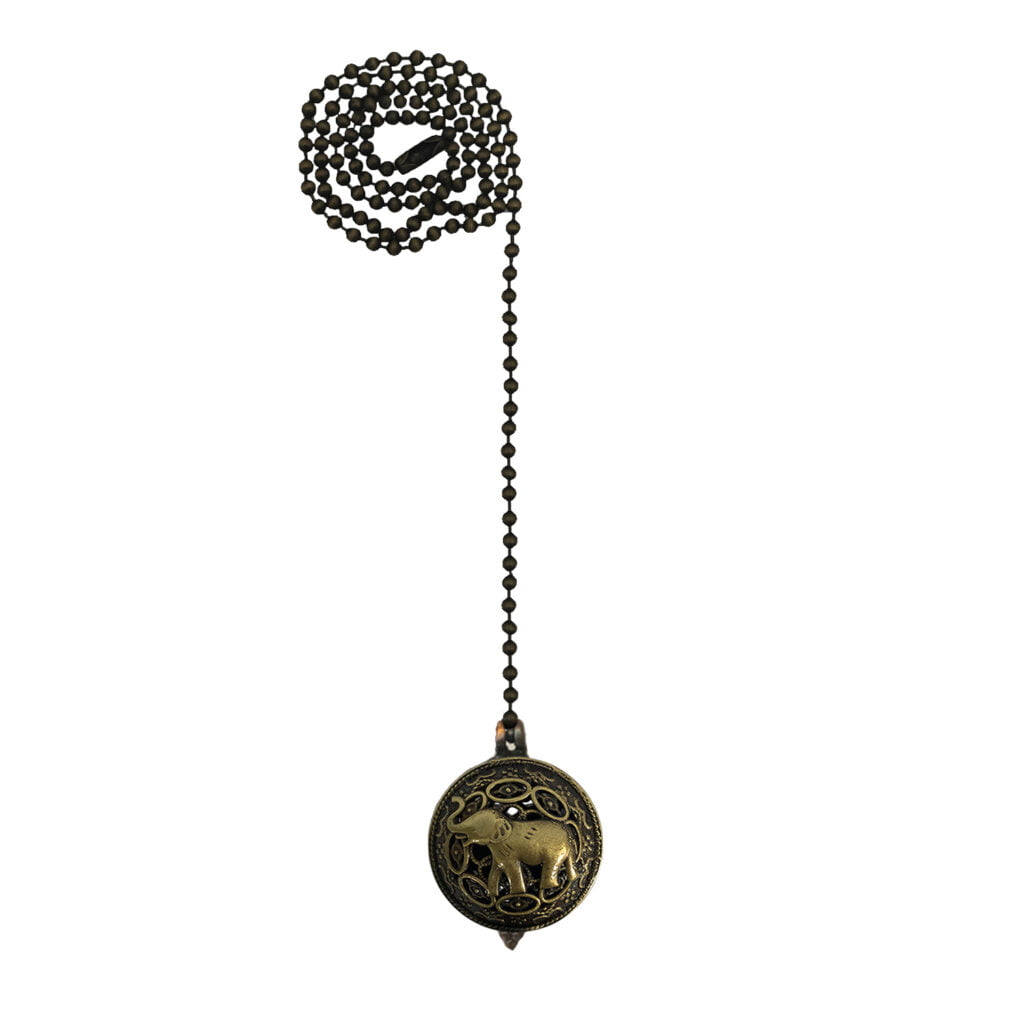 24 Inch Adjustable Ceiling Fan Pull Chain Extension with Baby Elephant